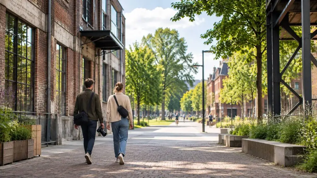 Fotolocaties Tilburg met industriële architectuur en open ruimte in de Spoorzone