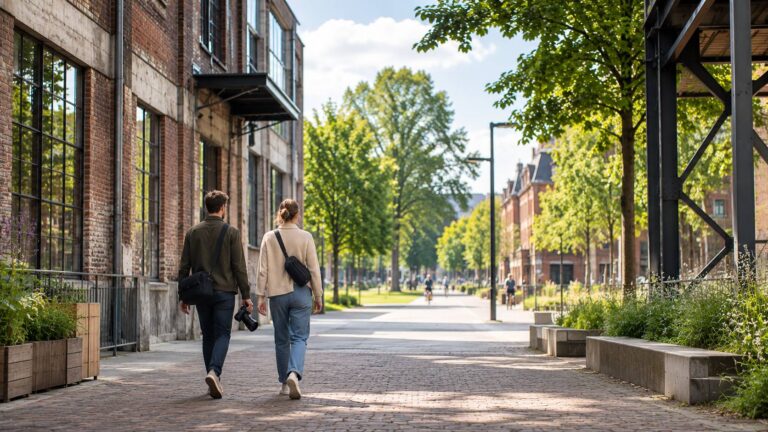 Fotolocaties Tilburg met industriële architectuur en open ruimte in de Spoorzone