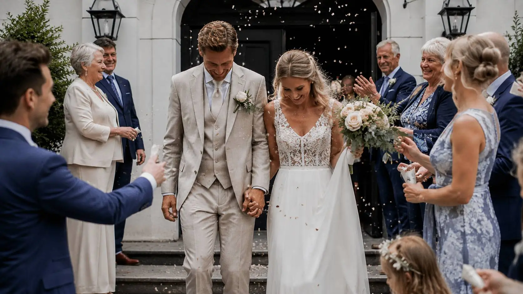 Bruidsfotografie stijlen met een spontaan journalistiek moment tijdens een bruiloft